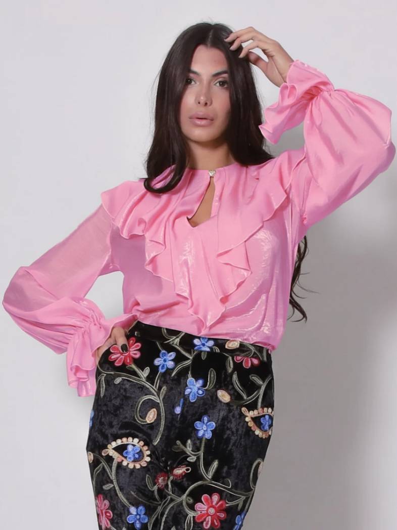 BLUSA CON ROUCHE
