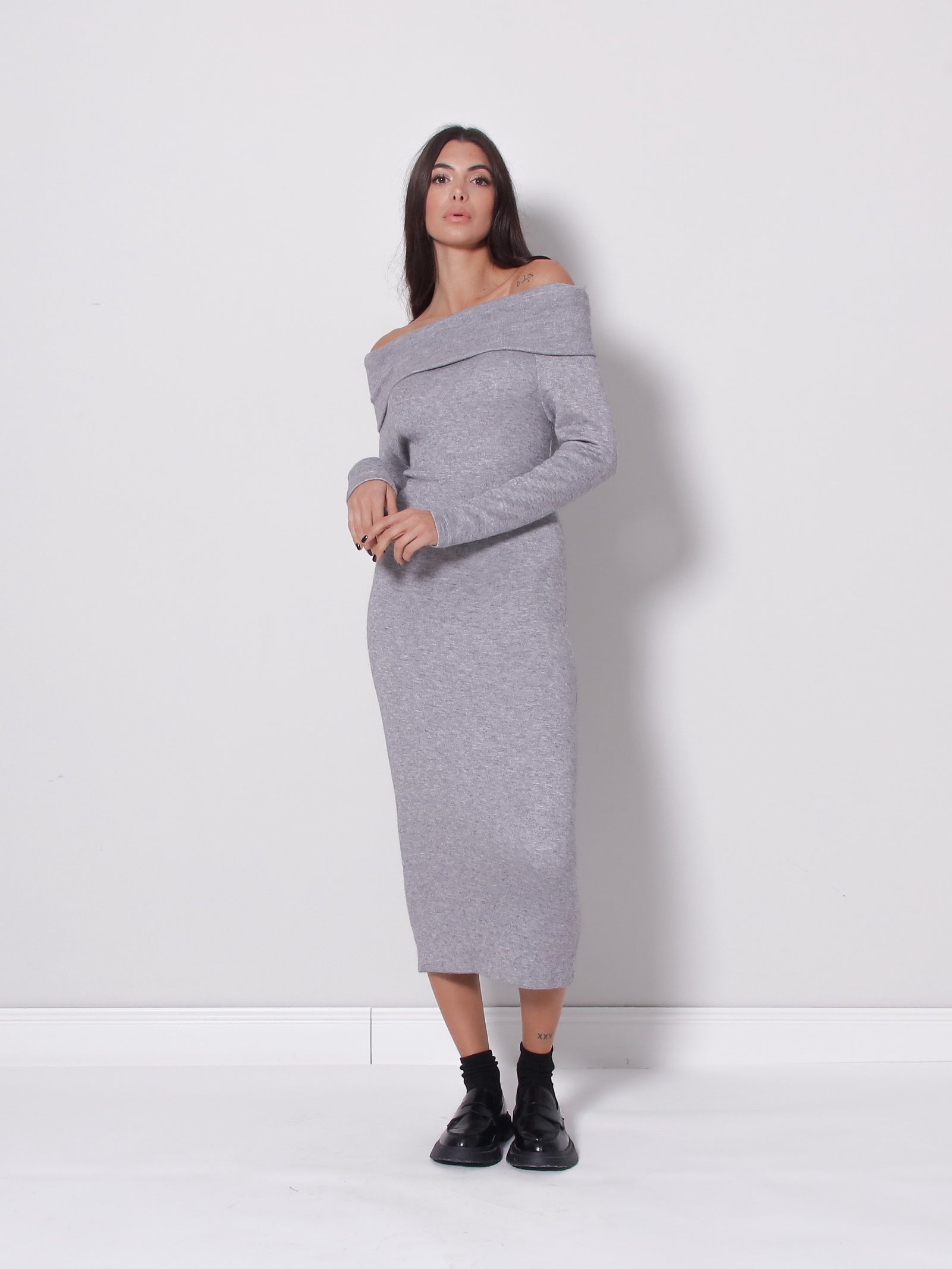 ABITO MIDI IN MAGLIA