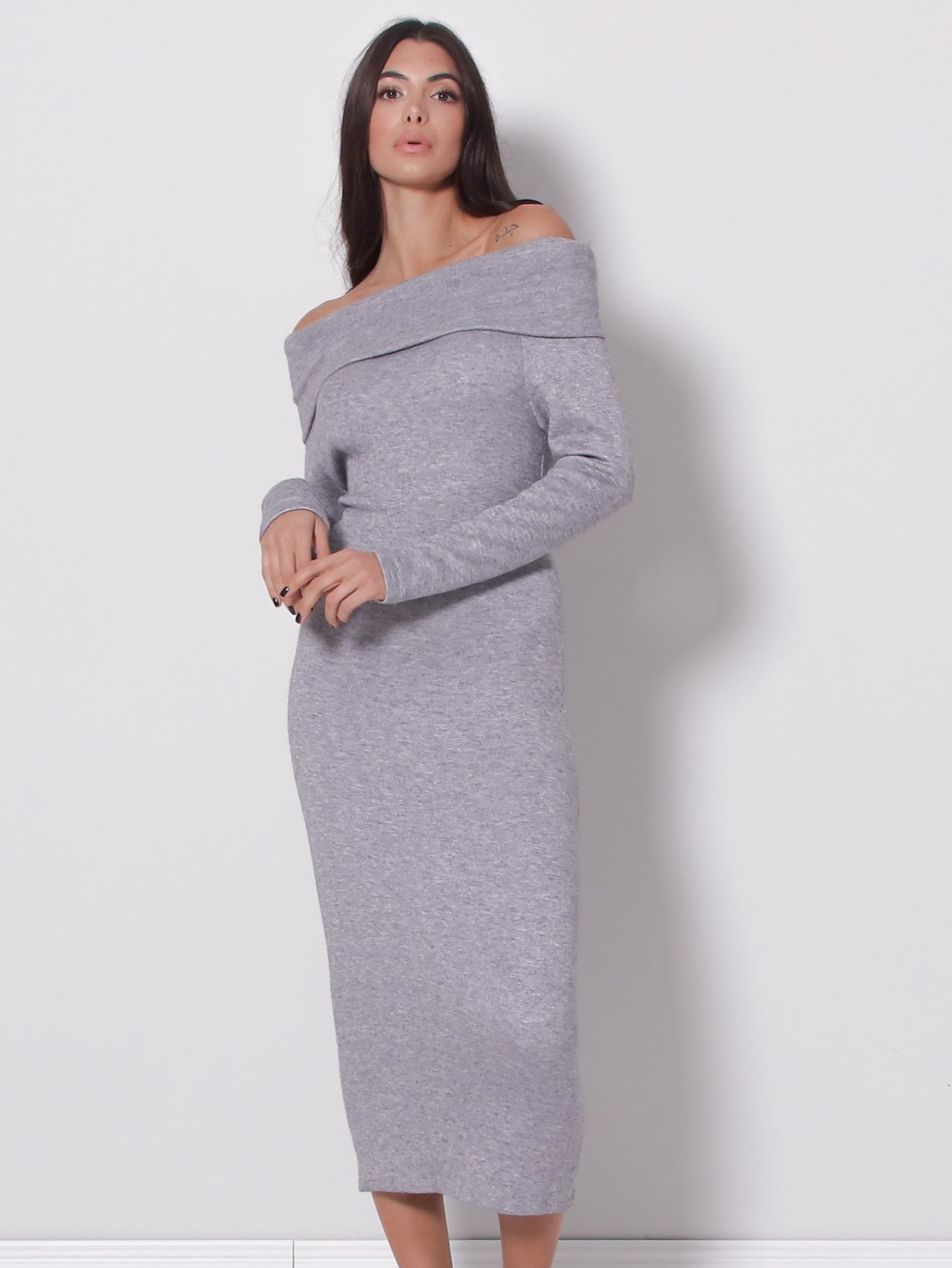 ABITO MIDI IN MAGLIA
