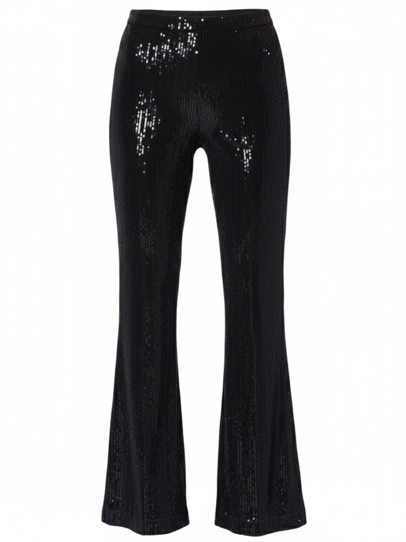 PANTALONE ZAMPA CINIGLIA CON PAILLETTES