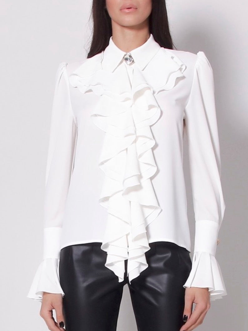 CAMICIA CON AMPIA ROUCHE