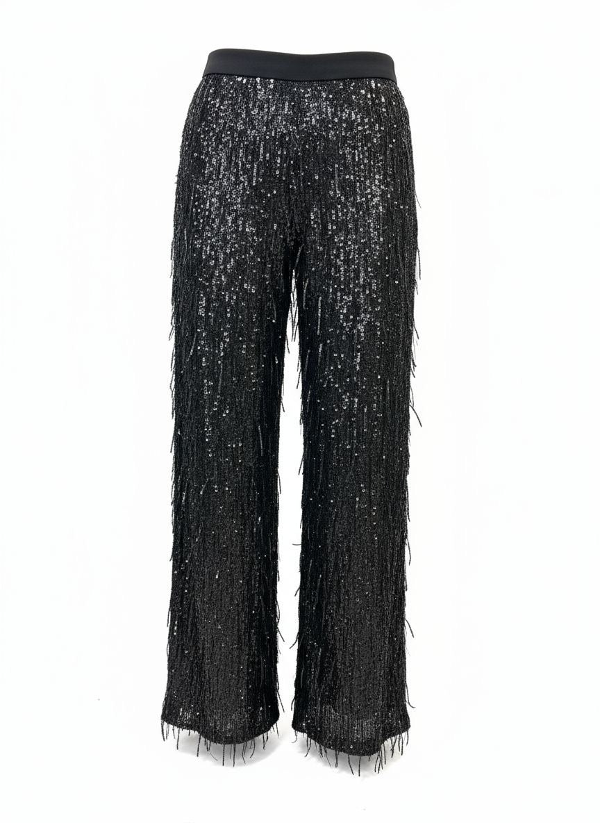 PANTALONE DRITTO PAILLETTES