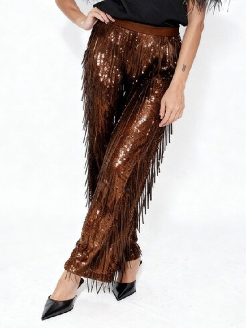 PANTALONE DRITTO PAILLETTES