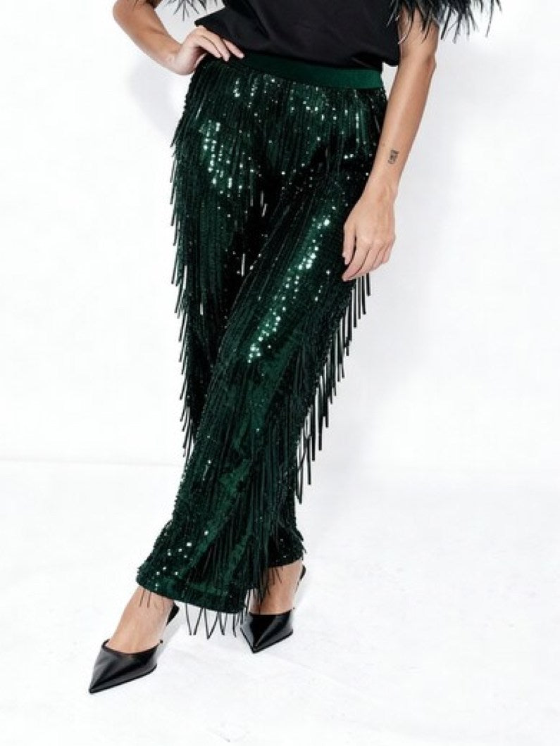 PANTALONE DRITTO PAILLETTES