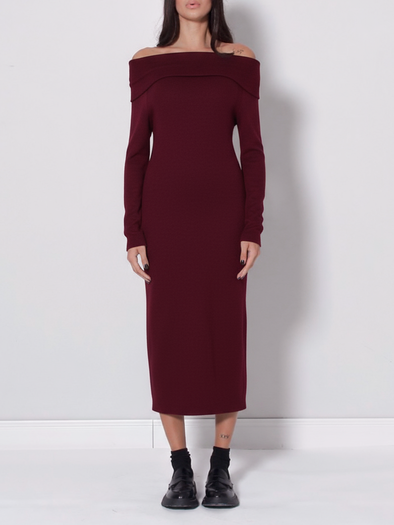 ABITO MIDI IN MAGLIA